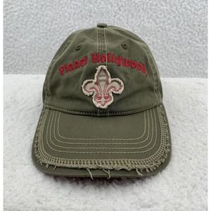 Planet Hollywood Baseball Hat‎ Womens OSFM Myrtle Beach SC Green Pink Distressed